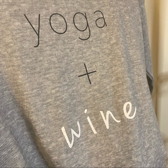 NEW Danskin Yoga + Wine Oh So Soft Lounge Top Shirt Sweater, Medium M, Gray - Picture 3 of 12